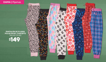 Soriana Híper PANTALÓN DE PIJAMA POLAR BASIC CONCEPTS TALLAS CH-EG oferta