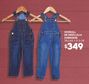 Soriana Híper OVERALL DE MEZCLILLA CHEROKEE TALLAS 1-2-3-3X oferta