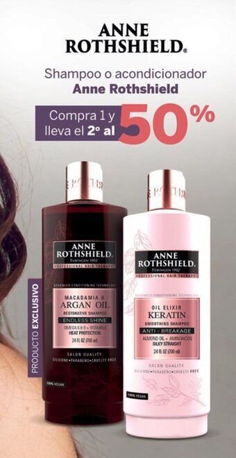 Soriana Híper Shampoo o acondicionador Anne Rothshield oferta