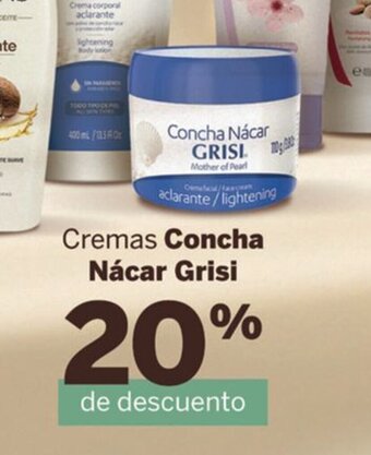 Cremas Concha Nácar Grisi