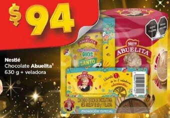 Bodega Aurrerá Nestlé Chocolate Abuelita 630 g + veladora oferta