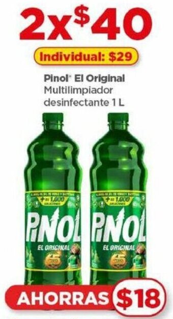 Bodega Aurrerá Pinol El Original Multilimpiador desinfectante 1 L oferta