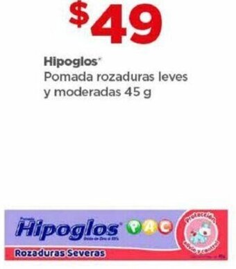 Hipoglos Pomada rozaduras leves y moderadas 45 g