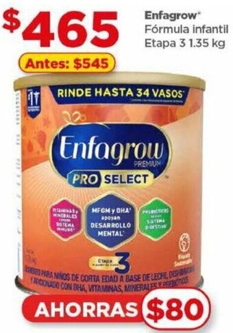 Bodega Aurrerá Enfagrow Fórmula infantil Etapa 3 1.35 kg oferta