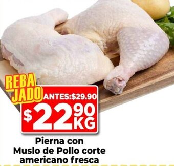 HEB Pierna con Muslo de Pollo corte americano fresca oferta