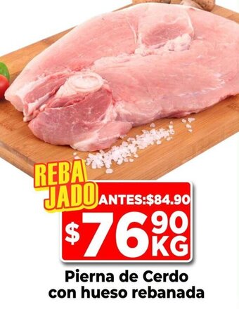 HEB Pierna de Cerdo con hueso rebanada oferta