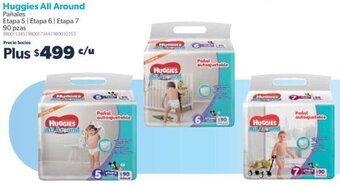 Sam's Club Huggies All Around Pañales Etapa 5 Etapa 6 Etapa 7 90 pzas oferta