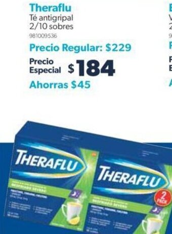 Sam's Club Theraflu Té antigripal 2/10 sobres oferta