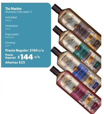 Sam's Club Tío Nacho Shampoo Anti-caída 1 L oferta