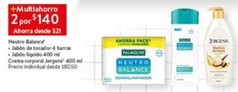 Walmart Neutro Balance Jabón de tocador 4 barras oferta