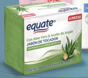 Jabón de tocador Equate 4 barras