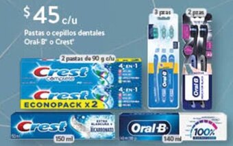 Walmart Pastas o cepillos dentales Oral-B o Crest oferta