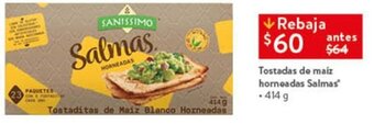 Tostadas de maíz horneadas Salmas 414g