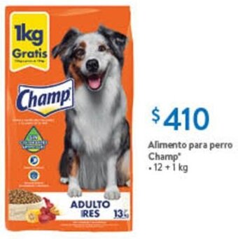 Walmart Alimento para perro Champ 12 + 1 kg oferta