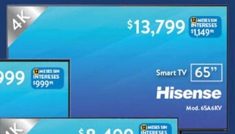 Walmart Hisense Smart TV 65" oferta