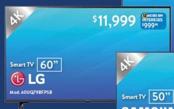 Walmart LG Smart TV 60" oferta