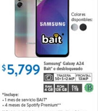 Walmart Samsung Galaxy A24 Bait o desbloqueado oferta
