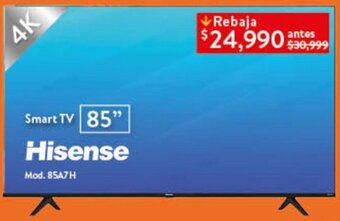 Walmart Hisense Smart TV 85" oferta