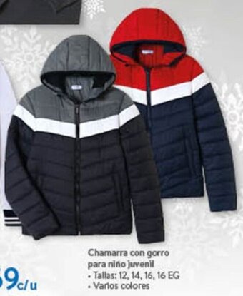 Walmart Chamarra con gorro para niño juvenil Tallas 12, 14, 16, 16 EG oferta