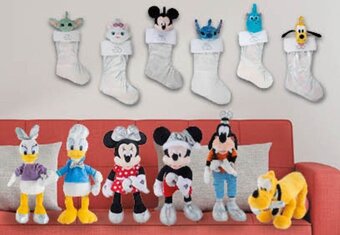 Walmart Variedad de peluches medianos o botas decorativas Disney oferta