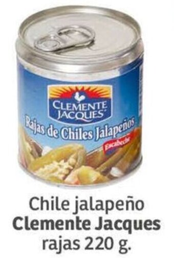 Chile jalapeño Clemente Jacques rajas 220 g