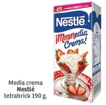 Soriana Mercado Media crema Nestlé tetrabrick 190 g oferta