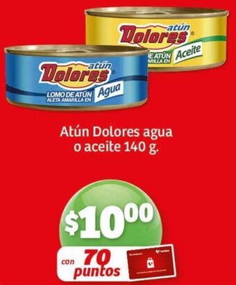 Soriana Mercado Atún Dolores agua o aceite 140 g oferta