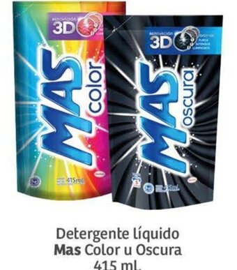 Soriana Mercado Detergente Líquido Mas Color u Oscura 415 ml oferta