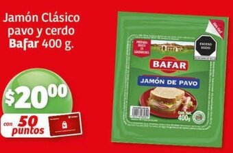 Soriana Mercado Bafar Jamón Clásico pavo y cerdo 400 g oferta