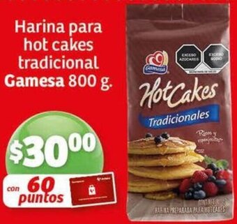 Soriana Mercado Gamesa Harina para hot cakes tradicional 800 g oferta