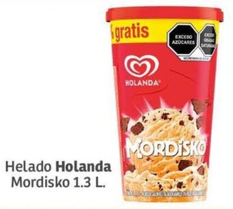Soriana Mercado Helado Holanda Mordisko 1.3 L oferta