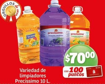 Soriana Mercado Variedad de limpiadores Precíssimo 10 L oferta
