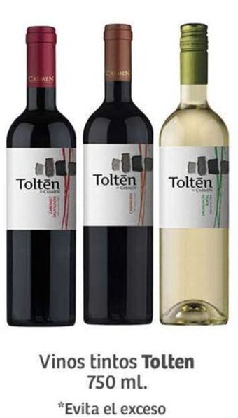 Soriana Mercado Tolten Vinos tintos 750ml oferta