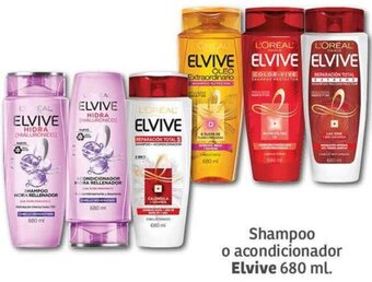 Soriana Mercado Elvive Shampoo o acondicionador 680 ml. oferta