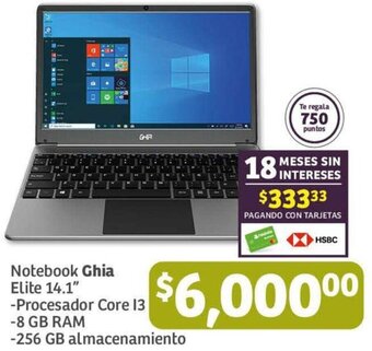 Notebook Ghia Elite 14.1"