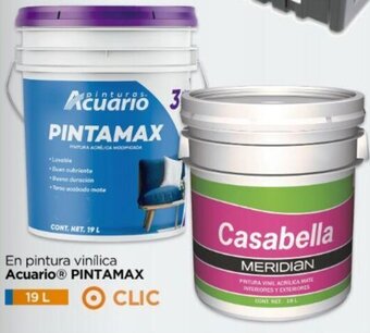 Chedraui Acuario PINTAMAX En pintura vinílica 19L oferta