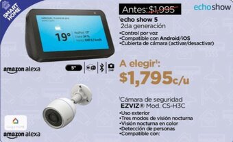 Chedraui echo show 5 2da generación oferta