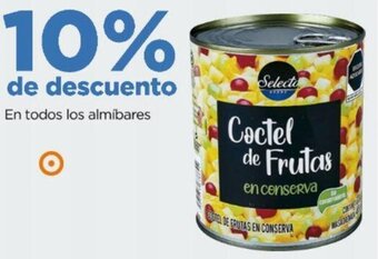 En todos los almíbares Coctel de Frutas