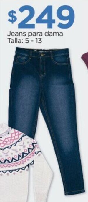 Chedraui Jeans para dama Talla 5-13 oferta