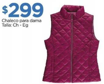 Chaleco para dama Talla Ch - Eg