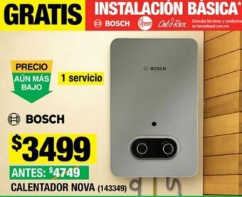The Home Depot BOSCH CALENTADOR NOVA oferta