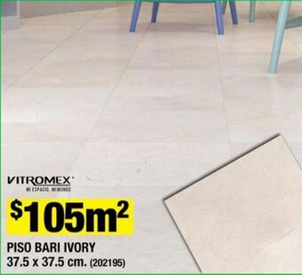 PISO BARI IVORY 37.5 x 37.5cm