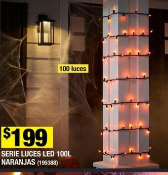 The Home Depot SERIE LUCES LED 100L NARANJAS 100 luces oferta