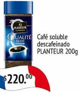 PLANTEUR Café soluble descafeinado 200g