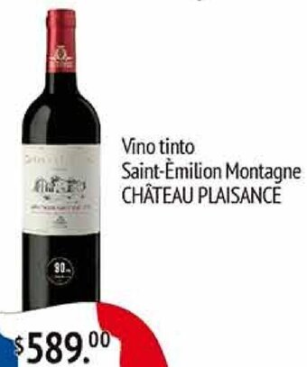La Comer Vino tinto Saint-Emilion Montagne CHÂTEAU PLAISANCE oferta