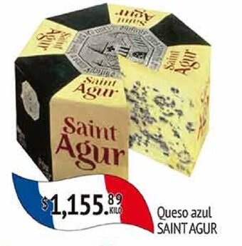 La Comer Queso azul SAINT AGUR oferta