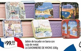 Jabón de tocador en barra con caja de metal LA SAVONNERIE DE NYONS 100g