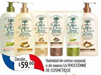 Variedad de crema corporal o de manos LA PHOCEENNE DE COSMETIQUE