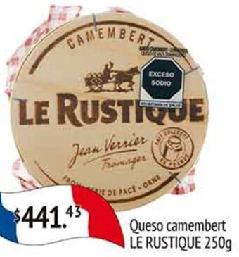 La Comer Queso camembert LE RUSTIQUE 250g oferta