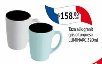 Taza alix granit gris o turquesa LUMINARC 320ml